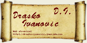 Draško Ivanović vizit kartica